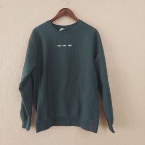 Sun Day Red x Tiger Woods Pines Luare Heavyweight Crew Pine/Needle NEW Medium